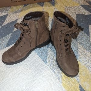 Brown ankle boots